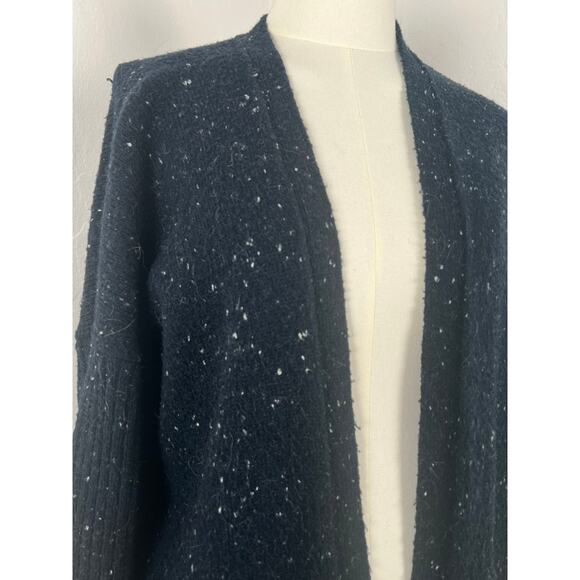 ABERCROMBIE & FITCH NUBBY KNIT DUSTER CARDIGAN SWEATER IN NAVY (Womens: Med) - Picture 2 of 15